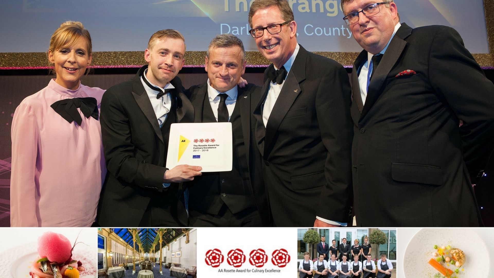 Four AA Rosettes for The Orangery at Rockliffe Hall